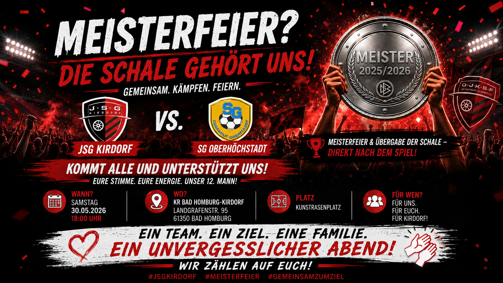 Meisterfeier 2025/2026 - JSG Kirdorf gegen SG Oberhöchstadt